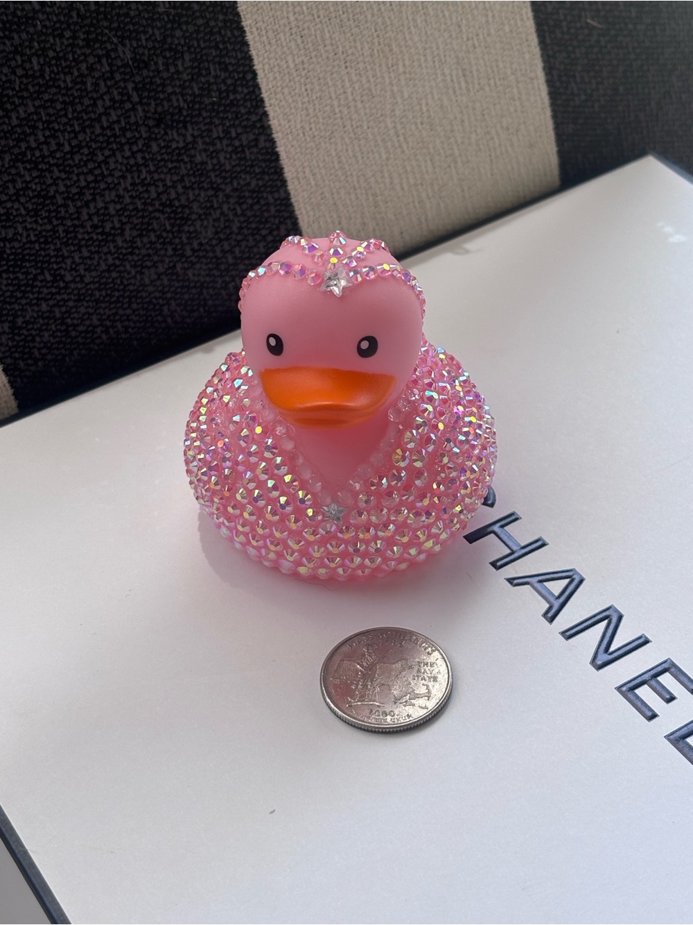 Bedazzled Pink Jeweled Rubber Duck bedazzle *jeep duck*
